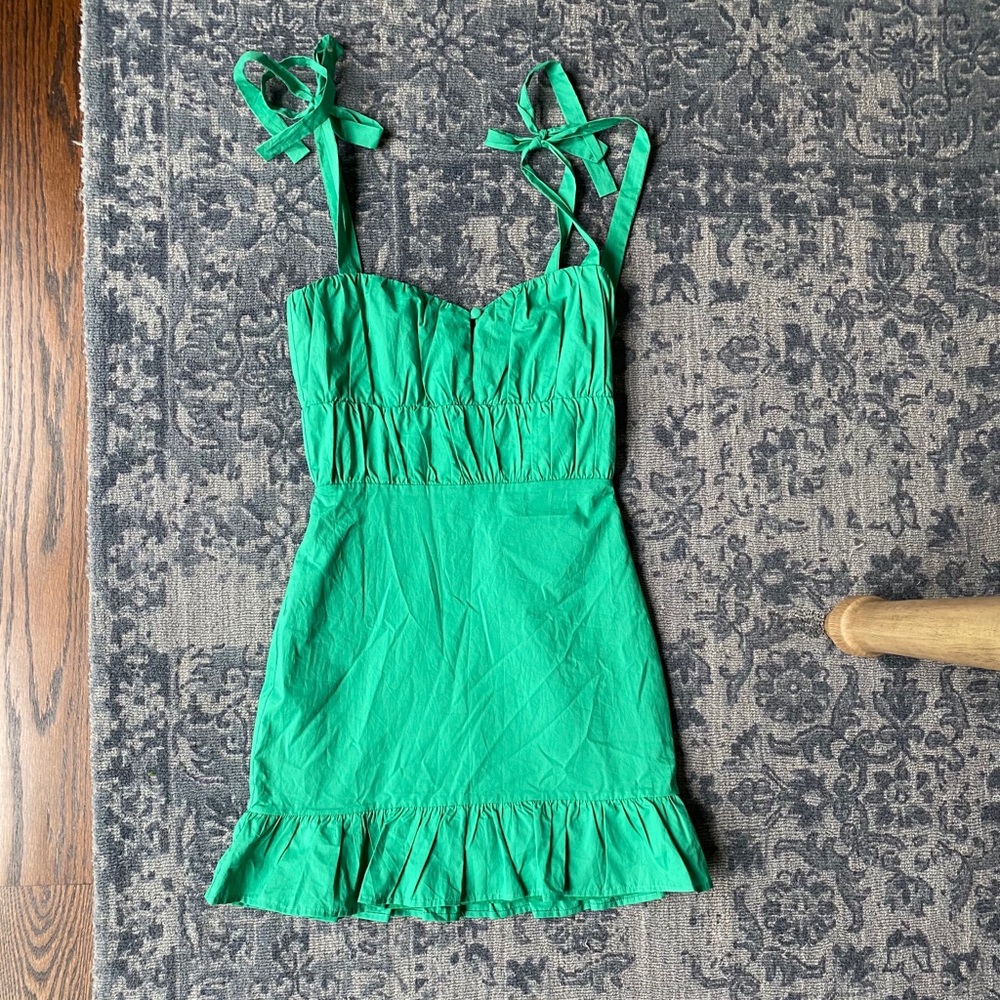 Green lovers + friends mini dress